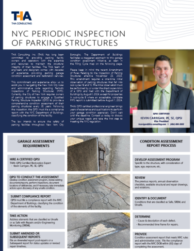 NYC PERIODIC INSPECTION OF PARKING STRUCTURES